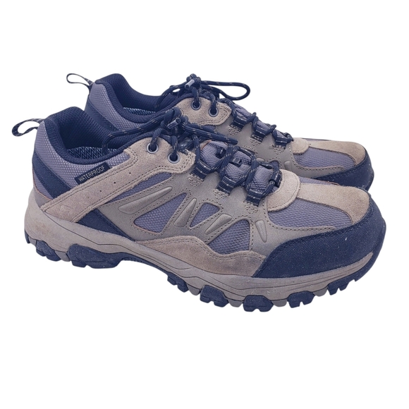 Skechers Tan Relaxed Fit Selmen Enago Waterproof Trail Hiking Shoes Men's Size 9 - Picture 1 of 15